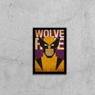 Quadro Wolverine Vintage 24x18cm - com vidro