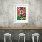 Quadro Xícaras De Café Pop Art - 60x48cm