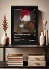 Quadro XXXTENTACION A GHETTO CHRISTMAS C. (Dark) Com Vidro Tamanho:21cm x 30cm (A4)