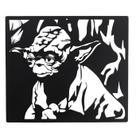 Quadro Yoda Star Wars 38x33 Cm Preto Lixa