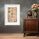 Quadro Zen Meditação Yoga Tarot Chacras - 60x48cm
