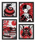 Quadros Artes Asiaticas Japão Samurai Gueixa Dragão Quadros Artes Asiaticas Japão Samurai Gueixa Dragão