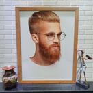 Quadros Barba Barbearia 35cmx45cm Modelo 7 Quadros Barba Barbearia 35cmx45cm Modelo 7