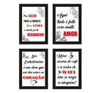 Quadros Cabeleireira Salão Beleza Decoração Frases 4 Peças Quadros Cabeleireira Salão Beleza Decoração Frases 4 Peças