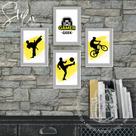 Quadros de Esportes Bike Judô