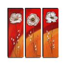Quadros de Pintura Papoulas 105x35cm-1499