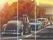 Quadros Decorativo Carros Antigo Fusca 3 Peças