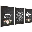 Quadros Decorativo Cozinha Café e Pão Kit 3 30x40cm Cantinho Gourmet Quadros Decorativo Cozinha Café e Pão Kit 3 30x40cm Cantinho Gourmet