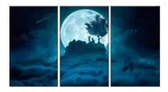 Quadros Decorativo Pai Filho Vendo Estrelas 3 Peças Lindo N4