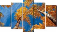 Quadros Decorativo Paisagem Mosaico 5 Peças