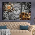 Quadros Decorativos 3 Peças Engenharia Mecanica