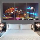 Quadros Decorativos 3 Peças Jogo Undertale Quadros Decorativos 3 Peças Jogo Undertale
