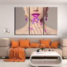 Quadros Decorativos 3 Peças Manicure Unhas Roxas Quadros Decorativos 3 Peças Manicure Unhas Roxas