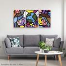Quadros Decorativos 3 Peças Romero Brito Crianças