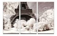 Quadros Decorativos 3 Peças Torre Eiffel Arvores