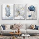 Quadros decorativos 3pçs Abstrato Geometrico Sala Quarto