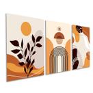 Quadros Decorativos Abstrato Orgânico Tons Terrosos Boho Quadros Decorativos Abstrato Orgânico Tons Terrosos Boho