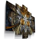 Quadros Decorativos Abstrato Vitral Flor Sala Quarto