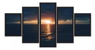 Quadros Decorativos Anoitecer Com Pôr Do Sol "