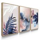 Quadros Decorativos Aquarela Azul Rosé