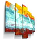 Quadros Decorativos Aquarela Mar Abstrato Sala Hall