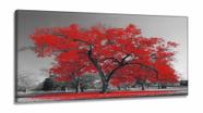 Quadros Decorativos Arvore Vida Vermelho Sala em Tecido Canvas 130x60 Quadros Decorativos Arvore Vida Vermelho Sala em Tecido Canvas 130x60