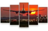 Quadros Decorativos Avião Boeing Mosaico 5 Peças Quadros Decorativos Avião Boeing Mosaico 5 Peças