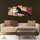 Quadros Decorativos Cavalo Negro Horse Hd Quarto Sala Kit Quadros Decorativos Cavalo Negro Horse Hd Quarto Sala Kit