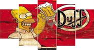 Quadros Decorativos Cerveja Duff Homer Simpson"