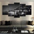 Quadros Decorativos Cidade Manhattan 63x130mt em Tecido