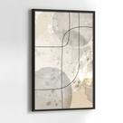 Quadros Decorativos com com Moldura Abstrato linhas Bege Cinza Marrom Vertical para Sala Quarto Decoração Quadros Decorativos com com Moldura Abstrato linhas Bege Cinza Marrom Vertical para Sala Quarto Decoração