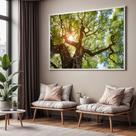 Quadros decorativos com Moldura Sala Quarto Árvore Grande Hall Quadros decorativos com Moldura Sala Quarto Árvore Grande Hall
