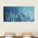 Quadros Decorativos Dente de Leão Azul Escritório Quarto Ambiente Moderno PMG Quadros Decorativos Dente de Leão Azul Escritório Quarto Ambiente Moderno PMG