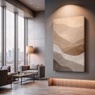 Quadros Decorativos Dunas Suaves 130x90 Moderno Luxo Sala Quarto Escritório