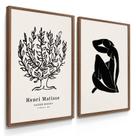 Quadros Decorativos Dupla Matisse Botânico 55X40 Com Moldura