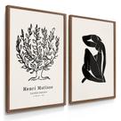 Quadros Decorativos Dupla Matisse Botânico 70X50 Com Vidros