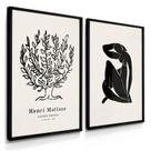Quadros Decorativos Dupla Matisse Botânico 70X50 Com Vidros Quadros Decorativos Dupla Matisse Botânico 70X50 Com Vidros