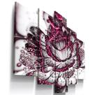Quadros Decorativos Flor Digital Rosa Sala Quarto