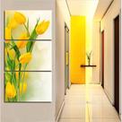 Quadros Decorativos Flores Tulipa Amar 120x60 Lindo 3 Peças