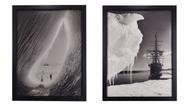 Quadros Decorativos Fotografias P&B com Molduras 2 peças
