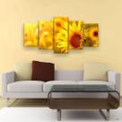 Quadros Decorativos Girassol Hd Quarto Sala Kit