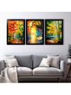 Quadros Decorativos Grandes Estilo Pintura a Oleo Chuva