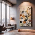 Quadros Decorativos Jardim Abstrato 130x90 Moderno Luxo Sala Quarto Escritório