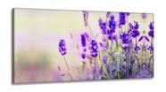 Quadros Decorativos Lavanda Flor Botanico Quarto Sala em Tecido Canvas 130x60 Quadros Decorativos Lavanda Flor Botanico Quarto Sala em Tecido Canvas 130x60