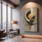 Quadros Decorativos Lua Abstrata 120x75 Moderno Luxo Sala Quarto Escritório
