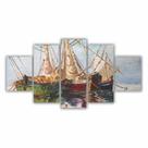 Quadros Decorativos MDF Barcos Coloridos
