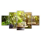 Quadros Decorativos MDF Bebidas Vinhos e Queijos