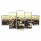 Quadros Decorativos MDF Moto Retro em Sépia