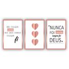 Quadros Decorativos MDF Religioso Nunca Foi Sorte 60x40