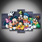 Quadros Decorativos Mosaico Desenho Animado Disney"